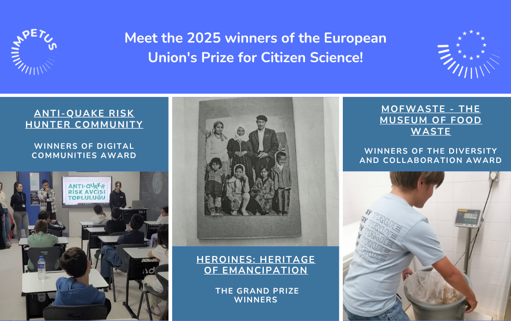 The Winners of the 2025 EU Prize for Citizen Science!